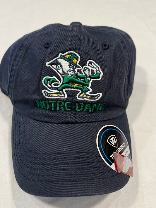 Notre Dame Black Adjustable Hat
