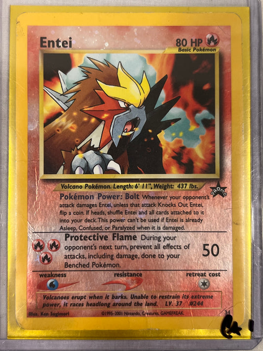 Entei 1995 Black Star Promo Holo