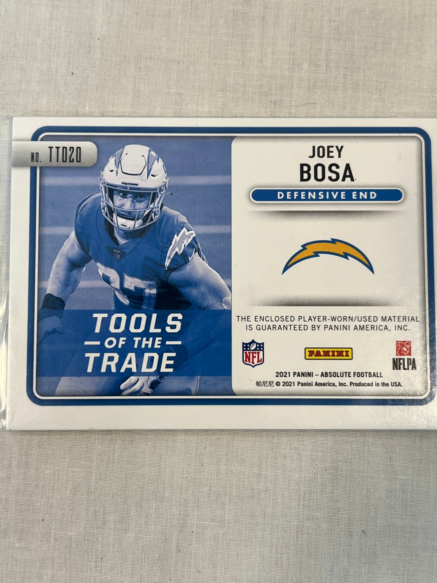Joey Bosa Tools of the Trade Patch /99