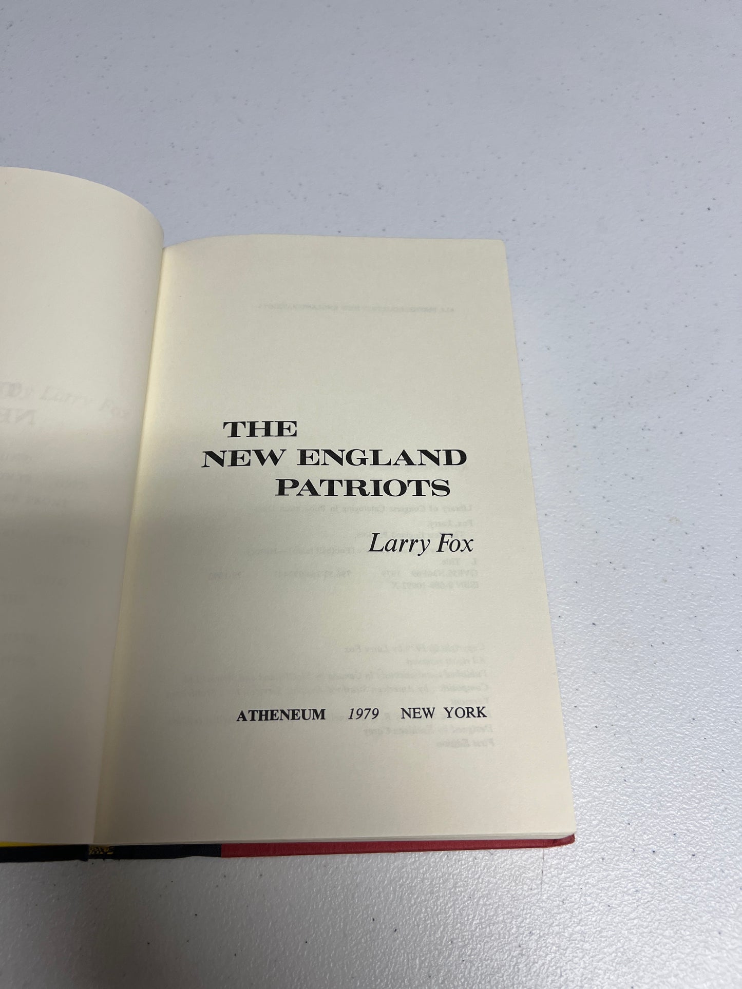 The New England Patriots Hardcover Book