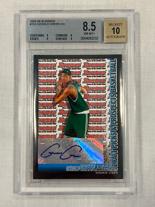 Gerald Green BGS 8.5 AU 10 Rookie Auto