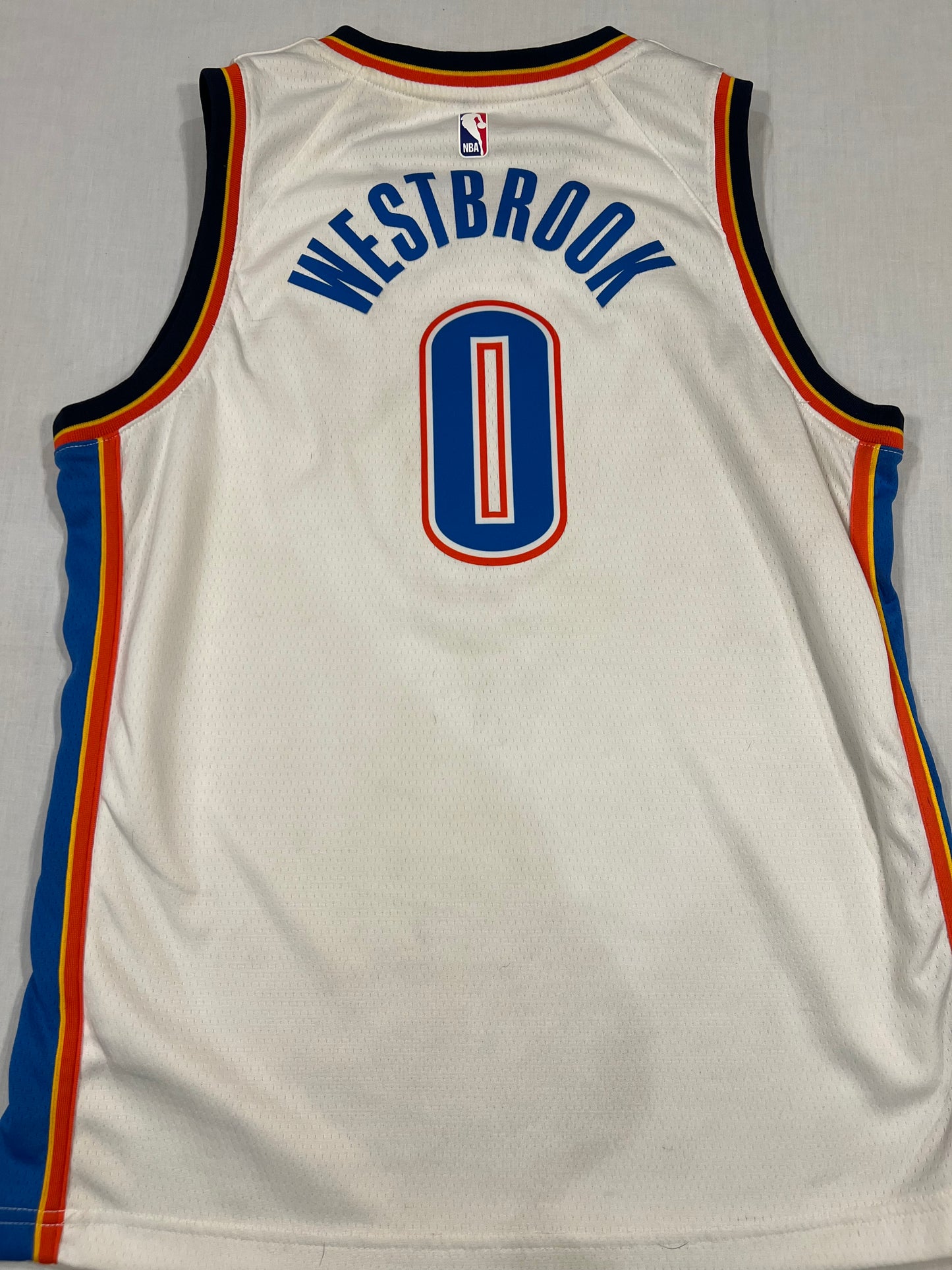 Russell Westbrook OKC Youth Large Jersey Damaged