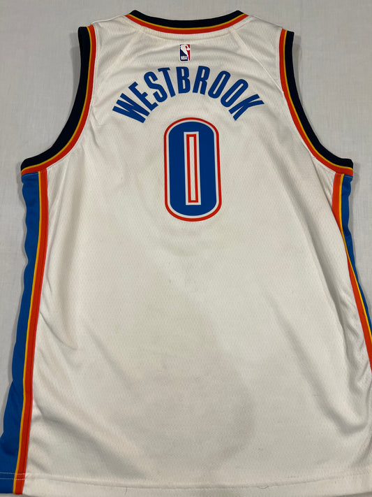 Russell Westbrook OKC Youth Large Jersey Damaged