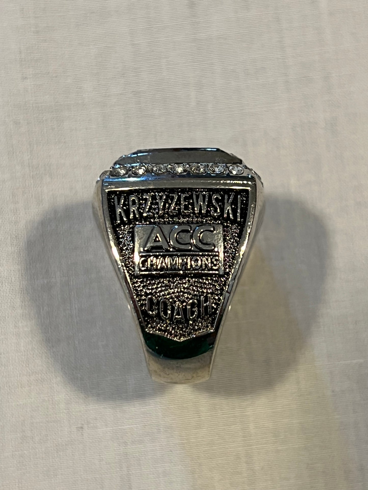 Coach K Duke 2010 National Championship Replica Ring