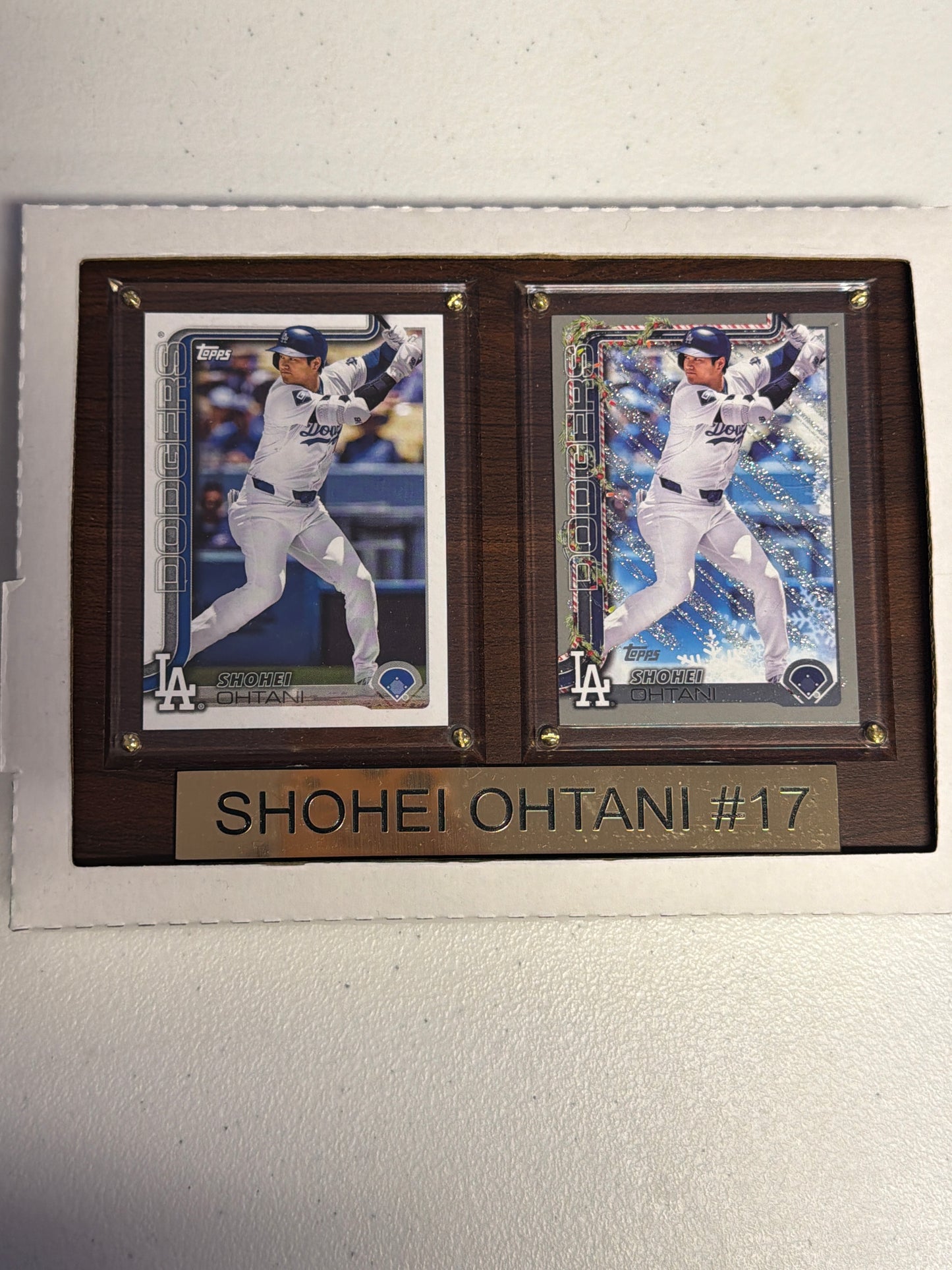 Shohei Ohtani 2 Card Player Plaque