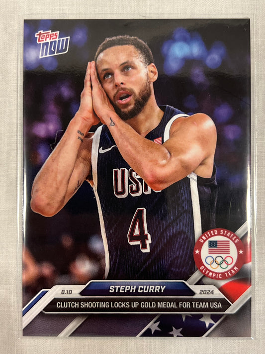 Stephen Curry Topps Now Olympics SP