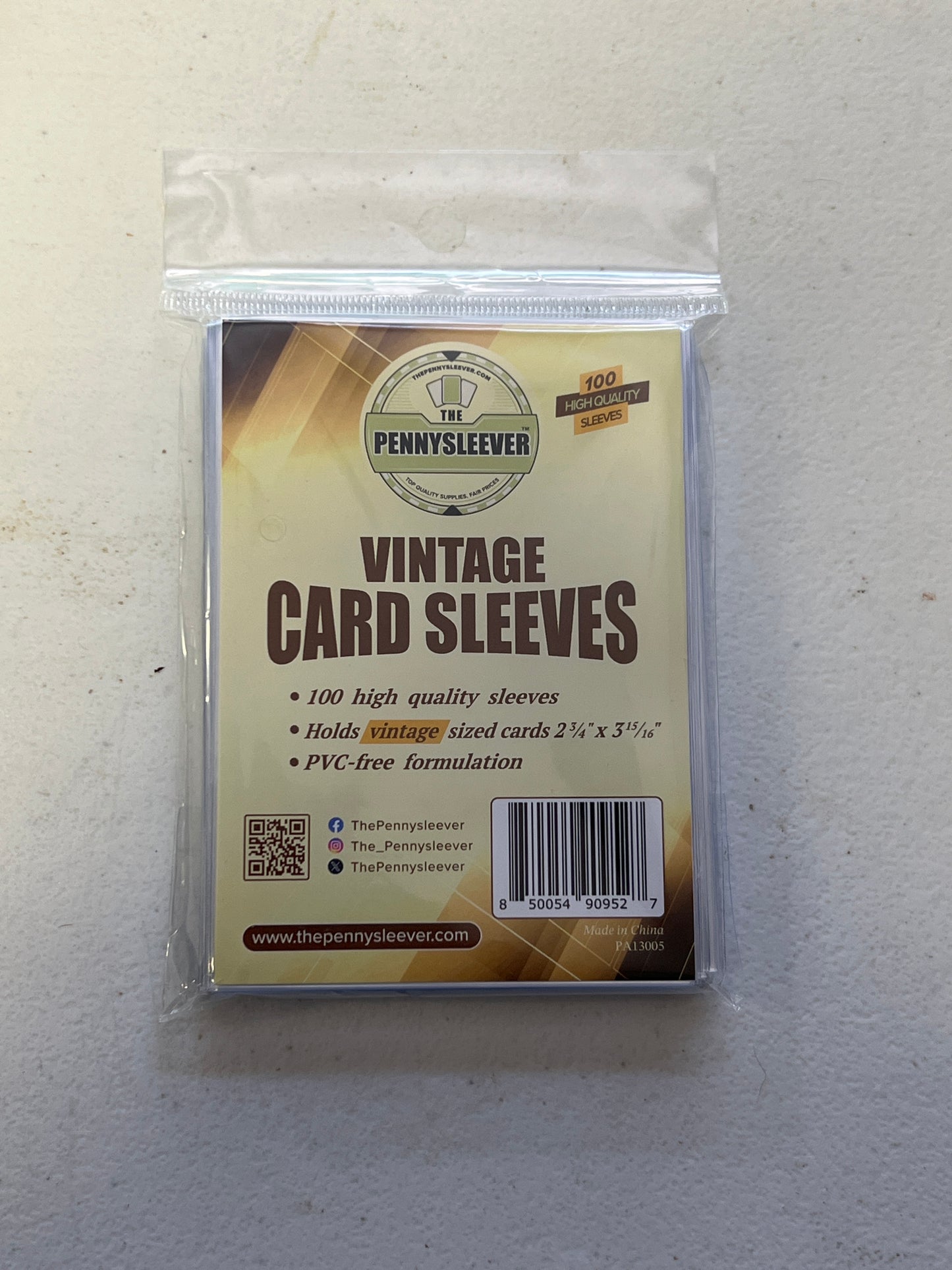 Vintage Card Soft Sleeves