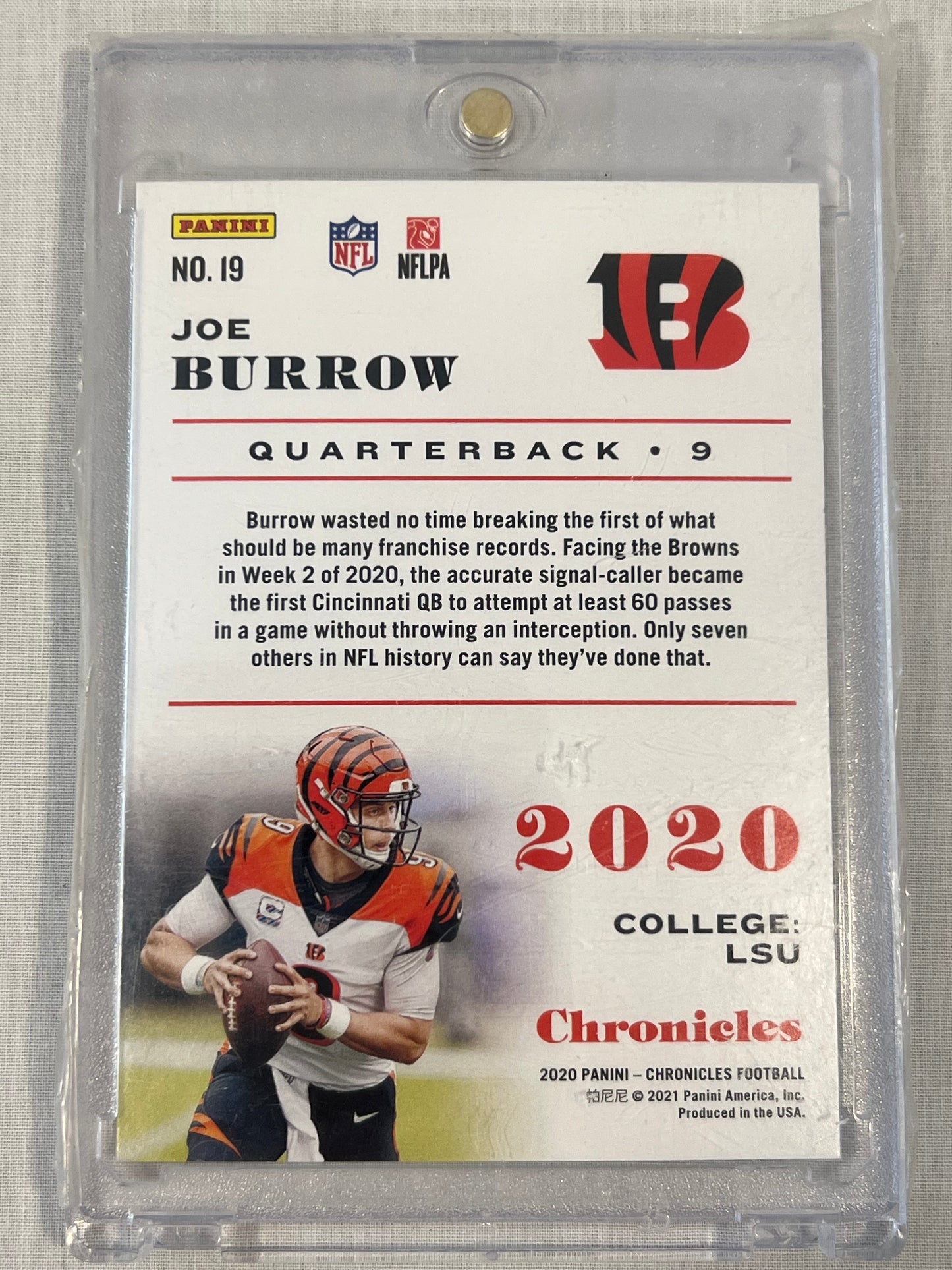 Joe Burrow Pink Rookie