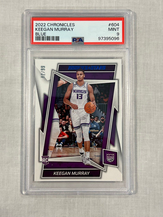 Keegan Murray /99 Blue RC PSA 9