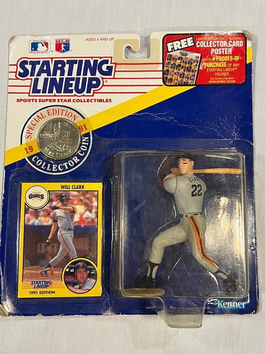 Will Clark Starting Lineup w/ coin
