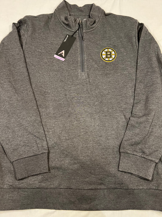 Boston Bruins Quarter Zip Mens XXL Sweatshirt