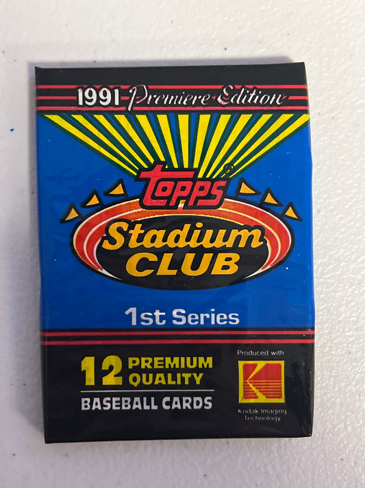Topps Stadium Club 1991 Premiere Edition MLB Single Pack