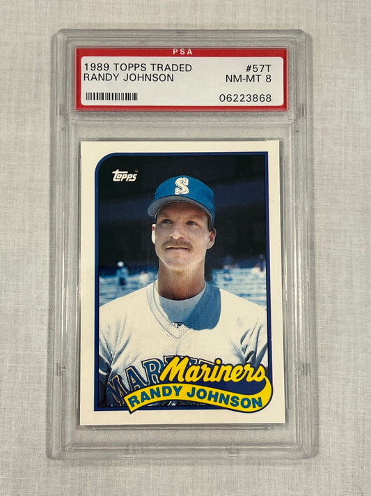 Randy Johnson PSA 8 Topps Traded SP