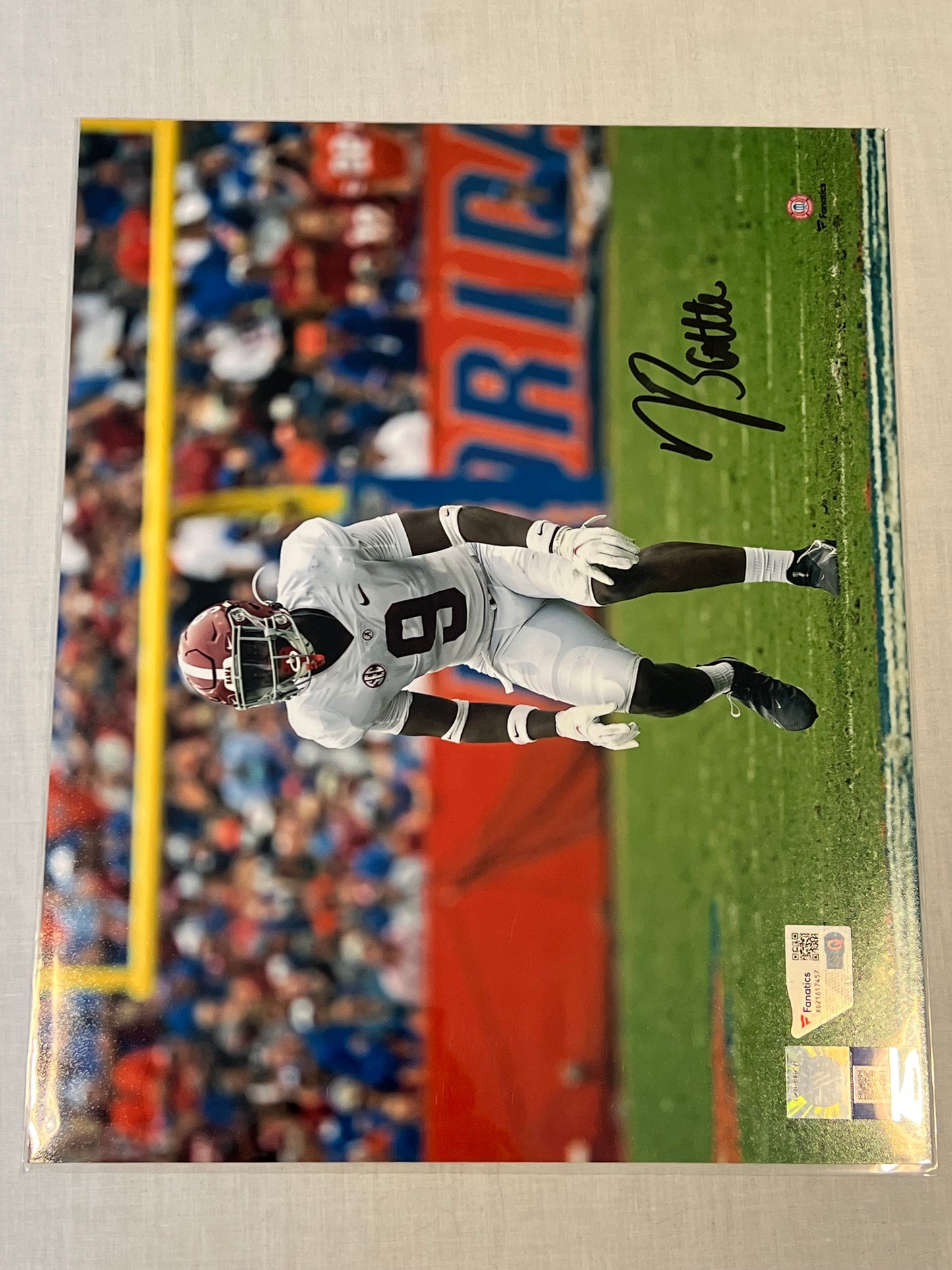 Jordan Battle Alabama Signed Photo