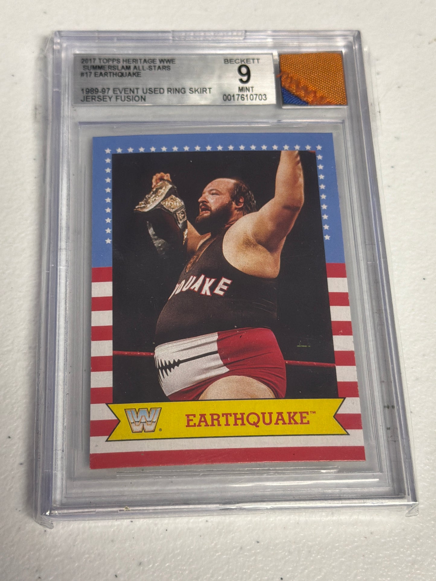 Earthquake Summer Slam BGS Ring Skirt Relic