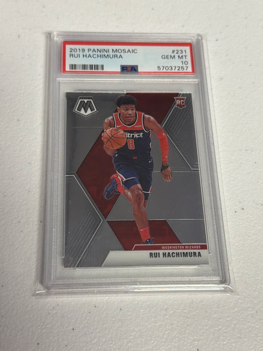 Rui Hachimura Rookie Mosaic PSA 10