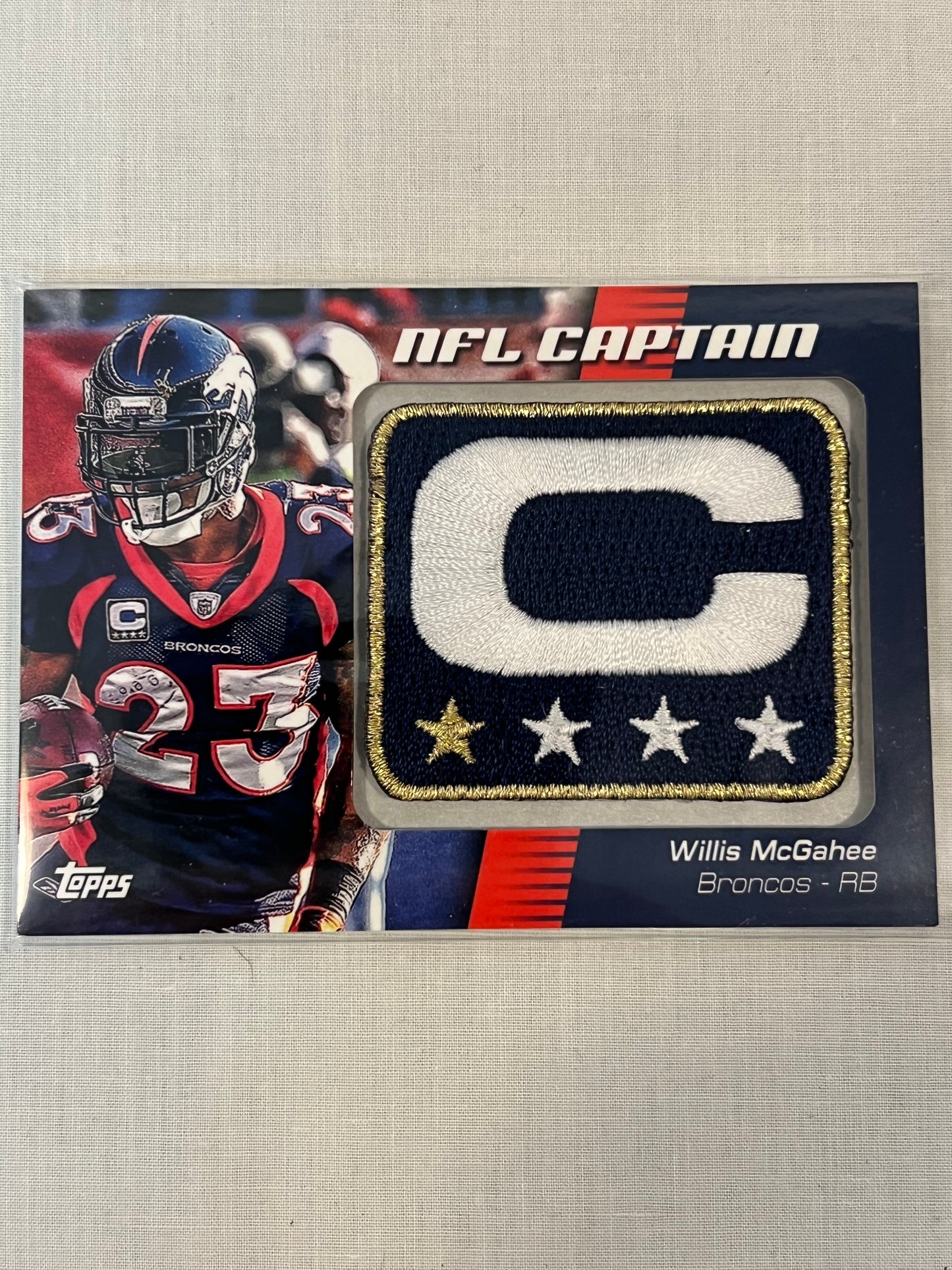 Willis McGahee NFL Captain Patch