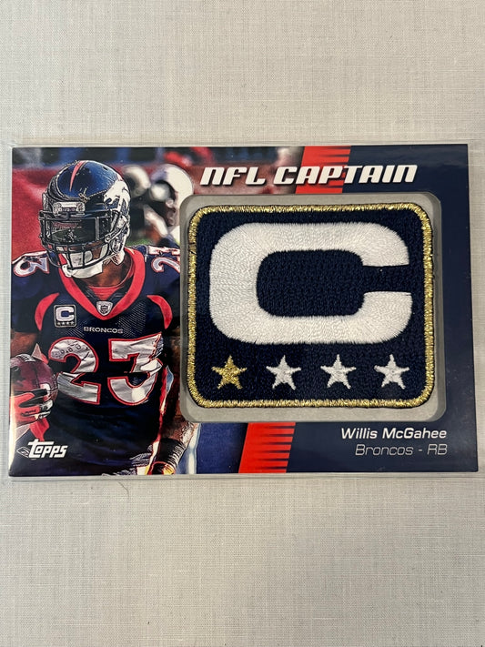 Willis McGahee NFL Captain Patch