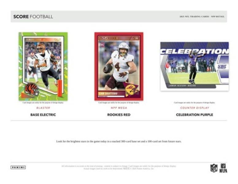 2025 Panini SCORE NFL Football 150ct. Mega Box