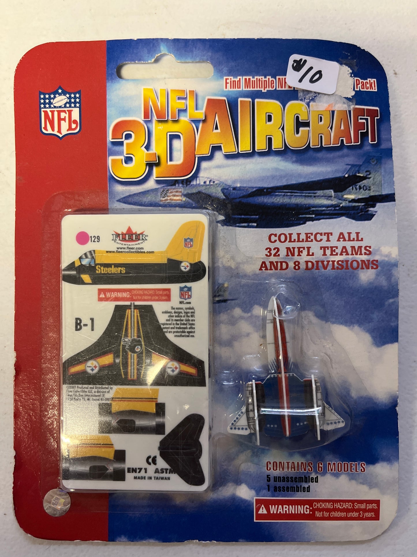 NFL Pittsburgh Steelers 3D Aircraft