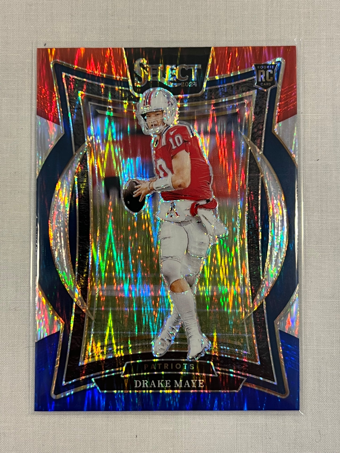 Drake Maye Red, White & Blue Prizm Rookie