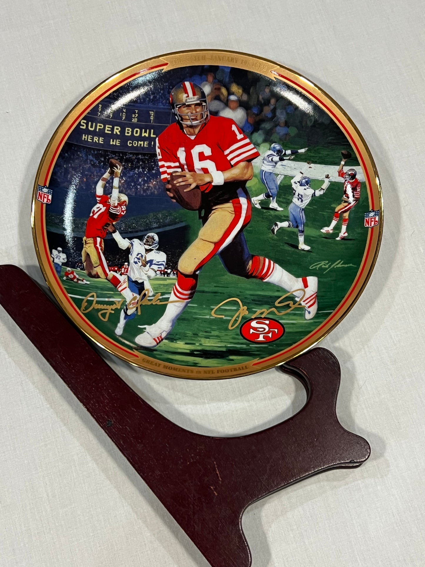 Joe Montana 1996 Limited Edition Plate