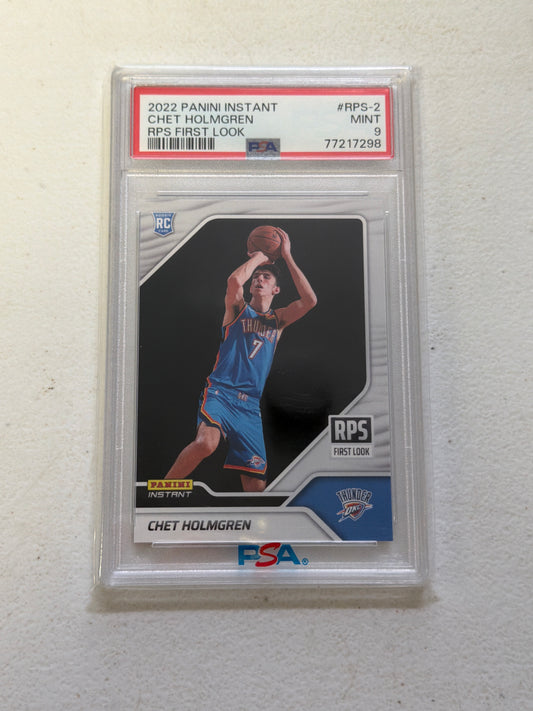Chet Holmgren First Look RC # PSA 9