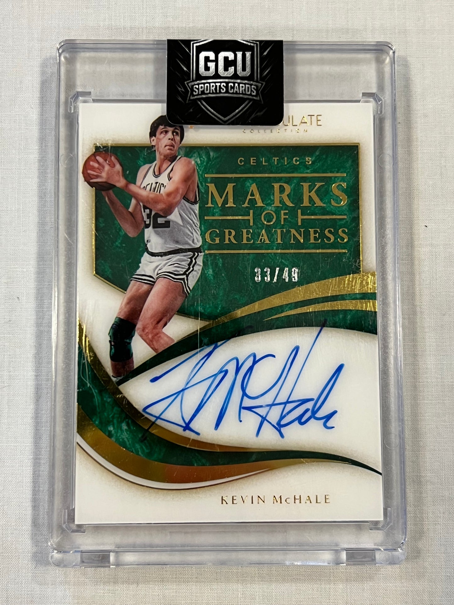 Kevin Mchale Immaculate Marks of Greatness Auto /49