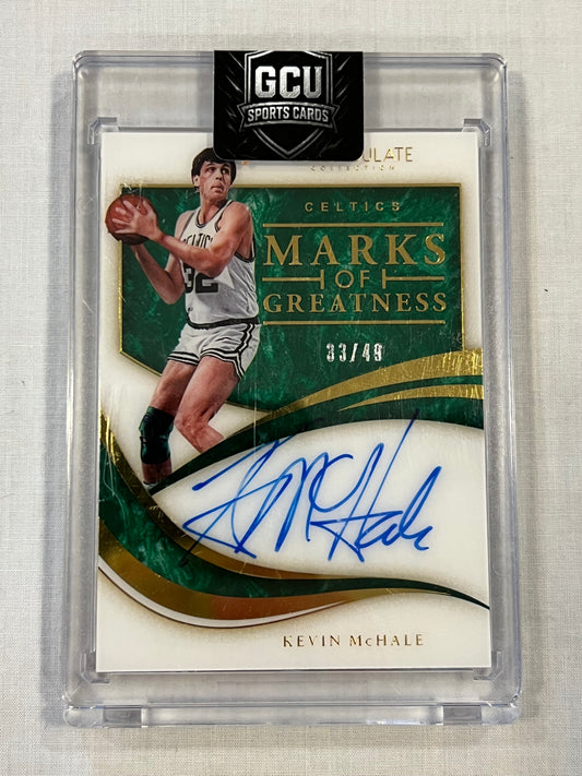 Kevin Mchale Immaculate Marks of Greatness Auto /49