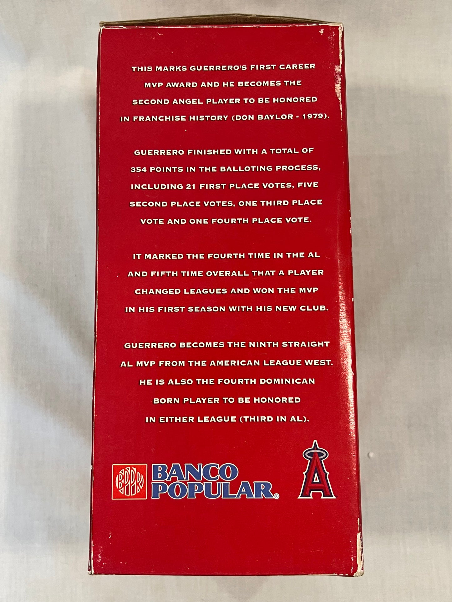 Vladimir Guerrero 2004 MVP Exclusive Bobblehead