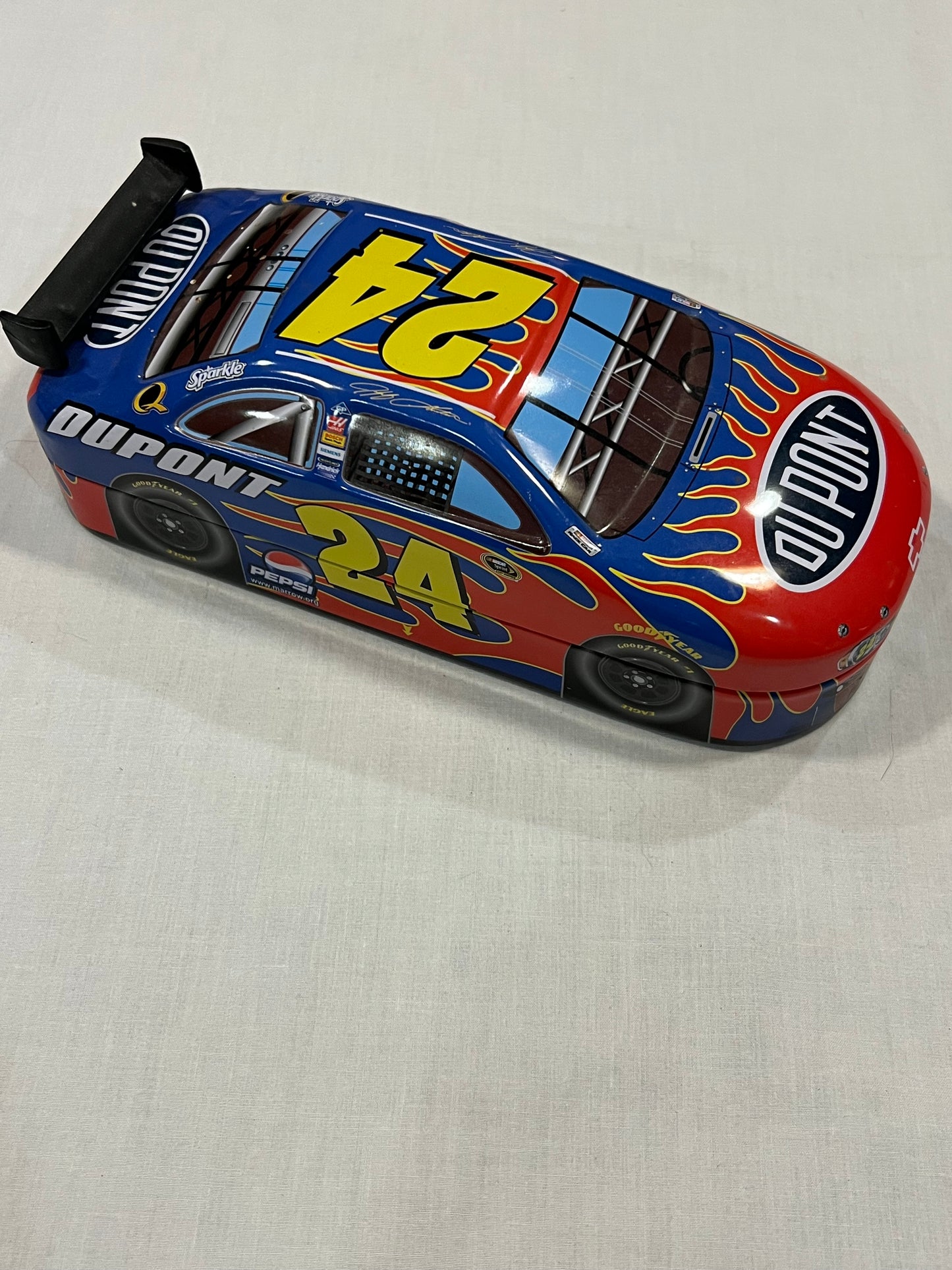 Jeff Gordon Tin Collectible Car with spoiler