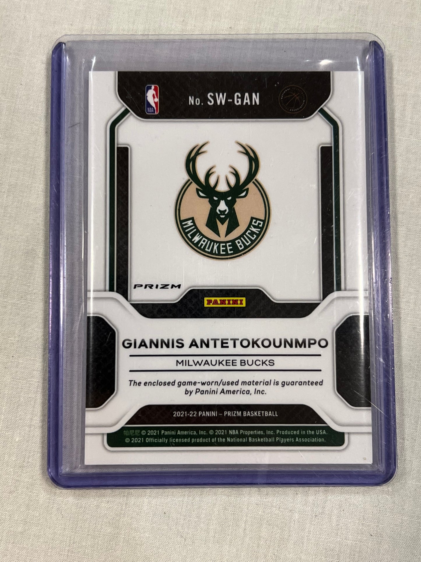 Giannis Antetokounmpo Orange Prizm Sensational Swatches