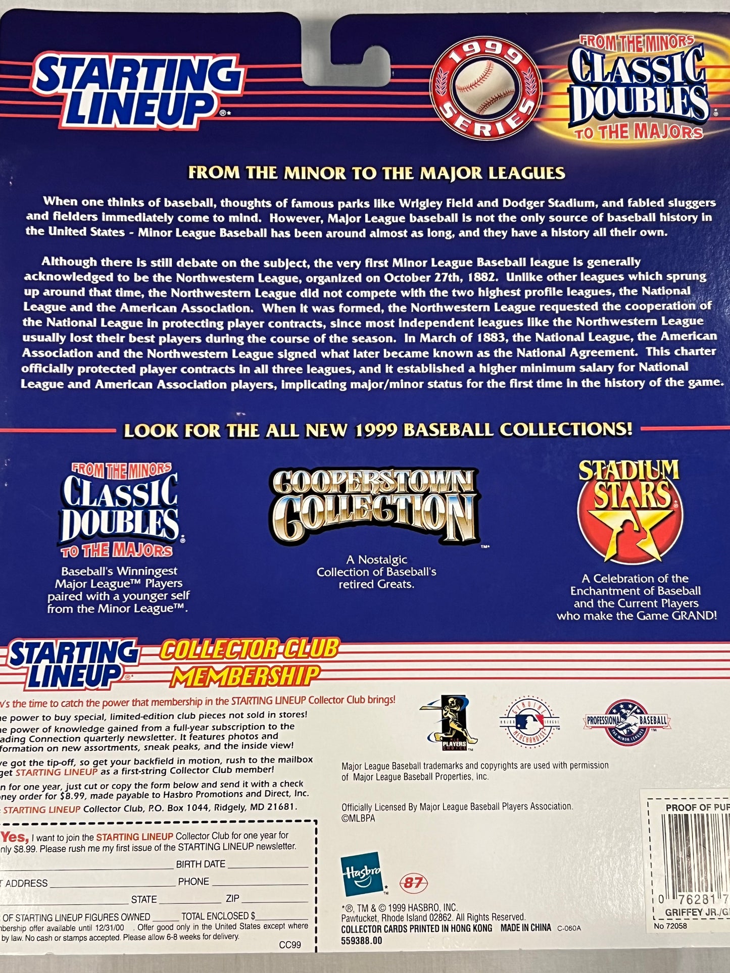 Ken Griffey Jr. Double Classic 1999 Starting Lineup