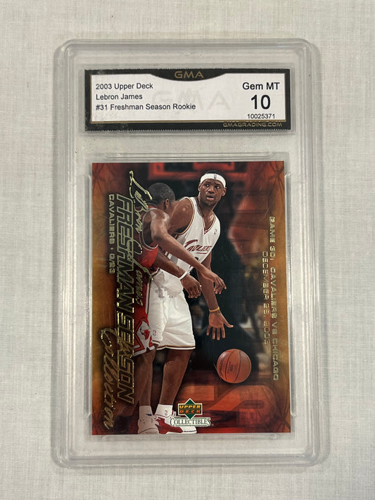 Lebron James GMA 10 Rookie Upper Deck