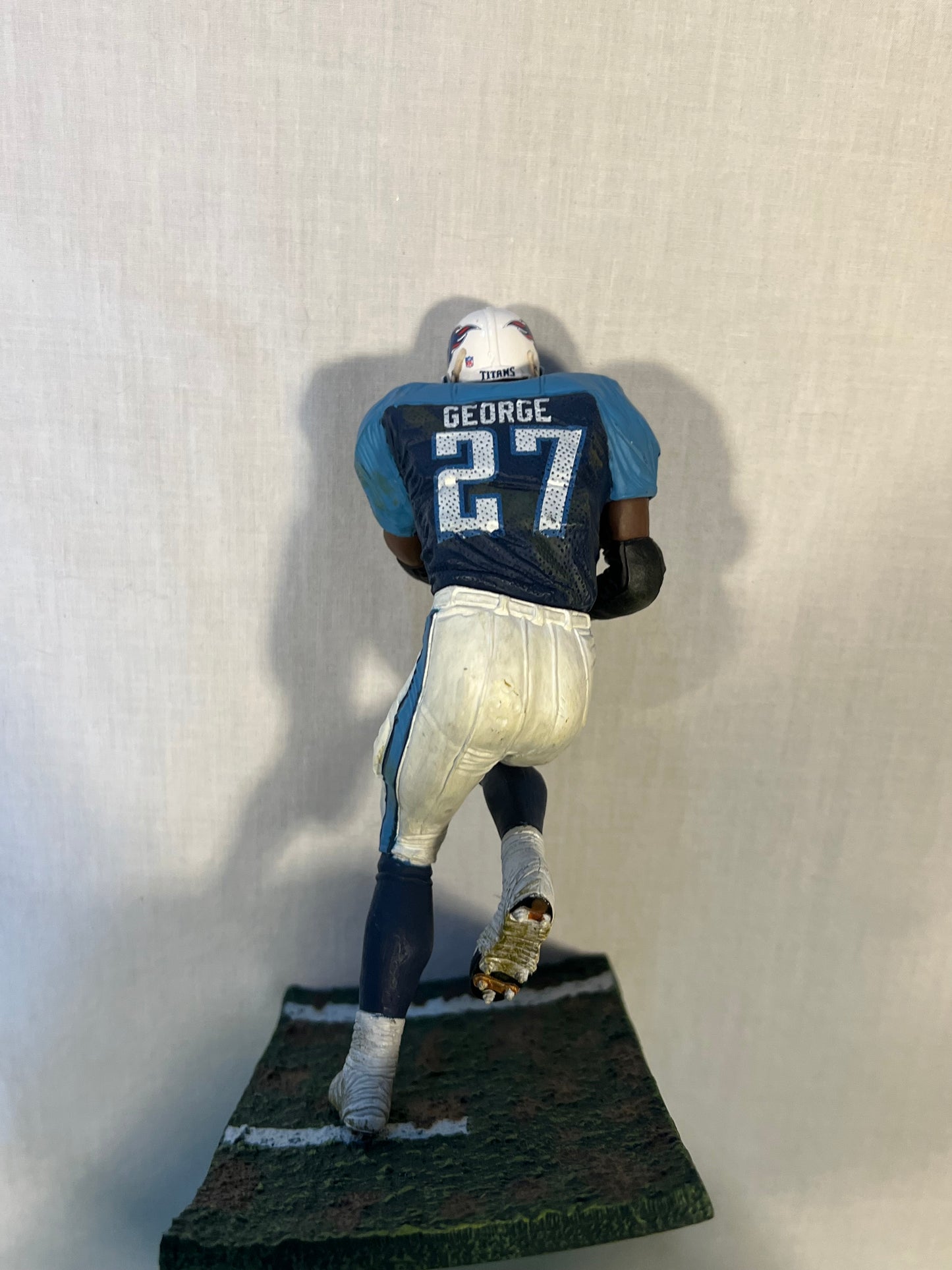 Eddie George Titans NFL Figure w/ Stand