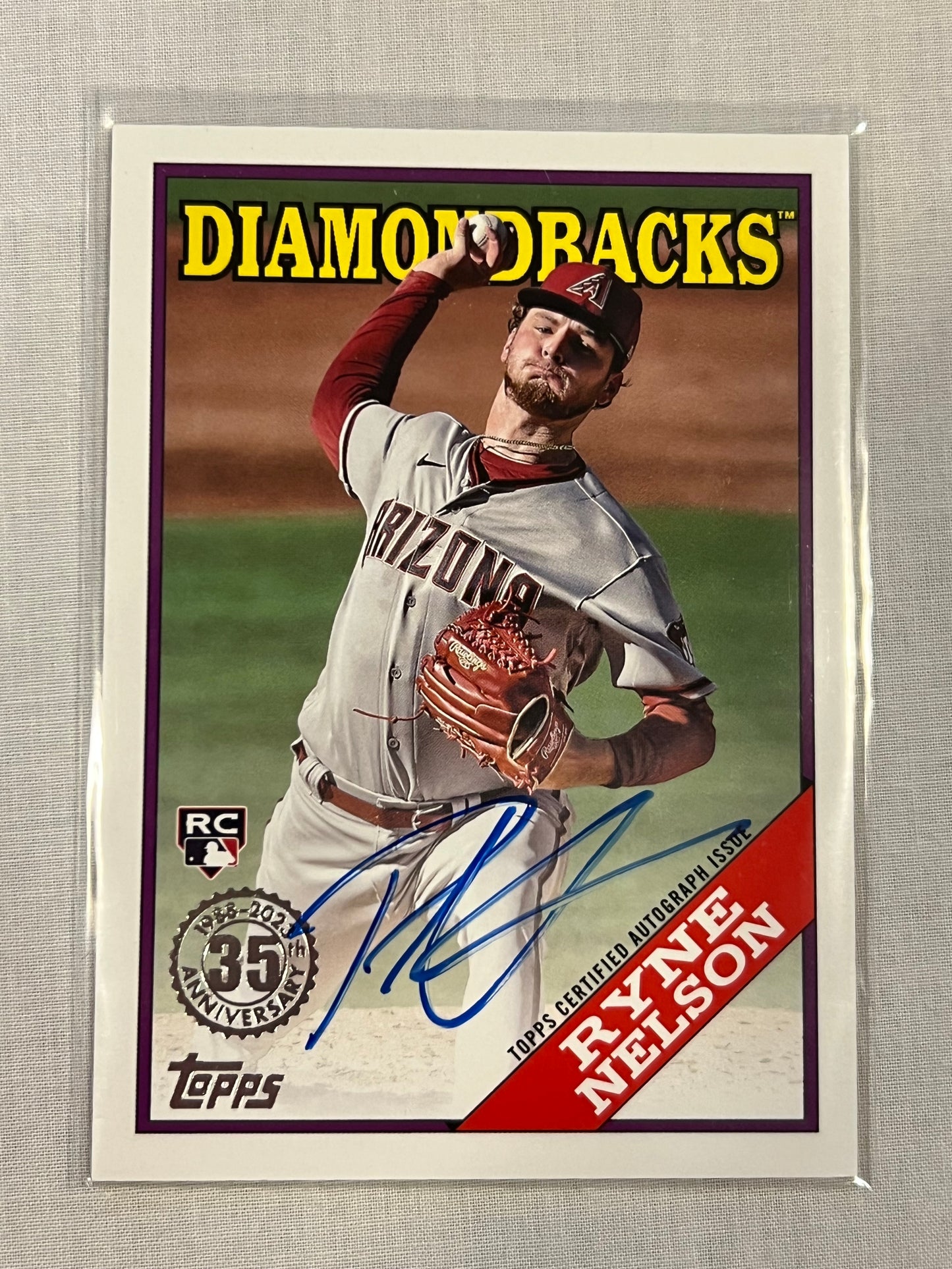 Ryne Nelson Topps 35th Anniversary Rookie Auto