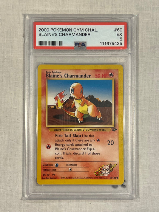 Gym Challenge Blaine's Charmander PSA 5