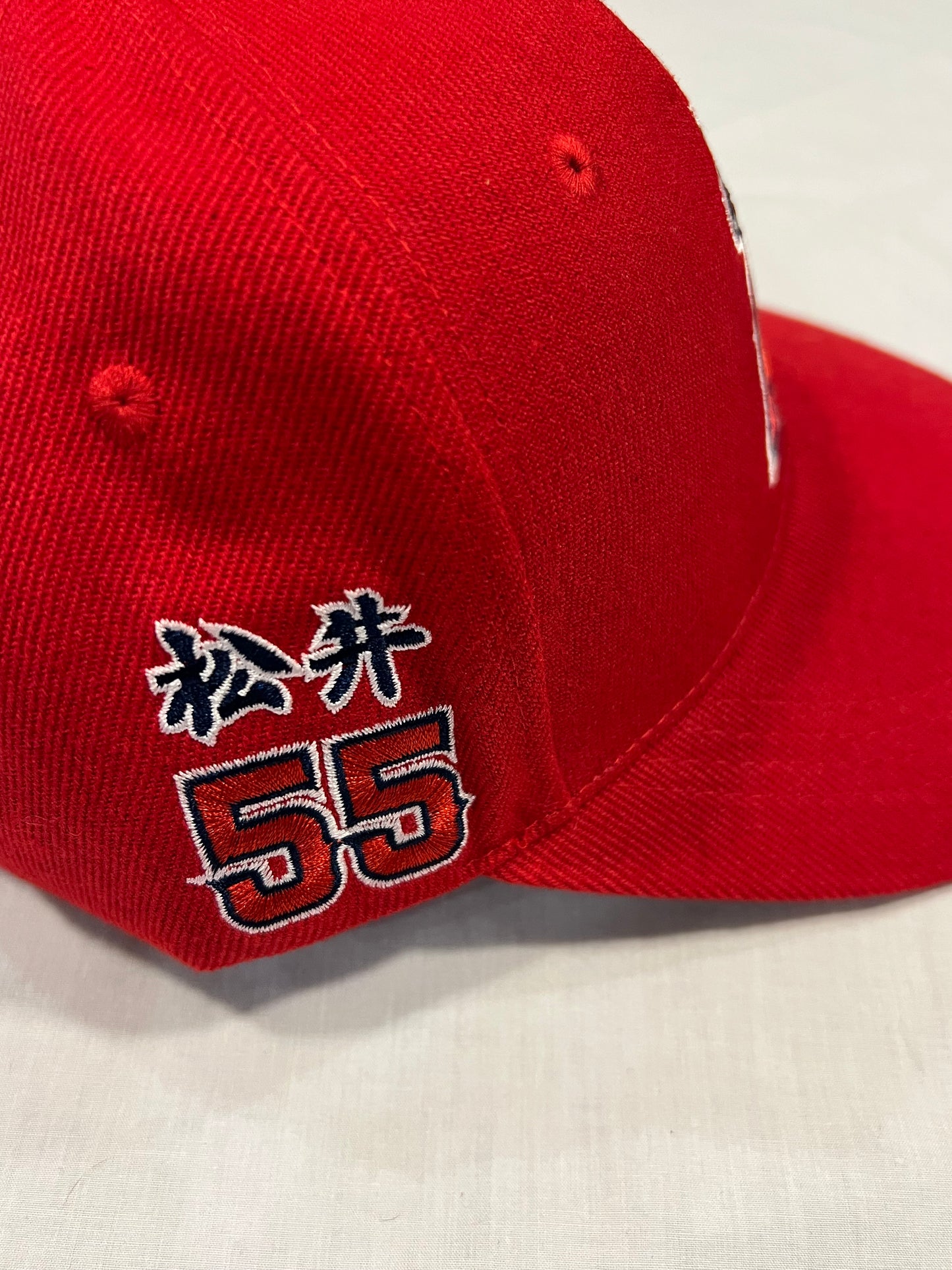 LA Angels #55 Player Special Red Hat