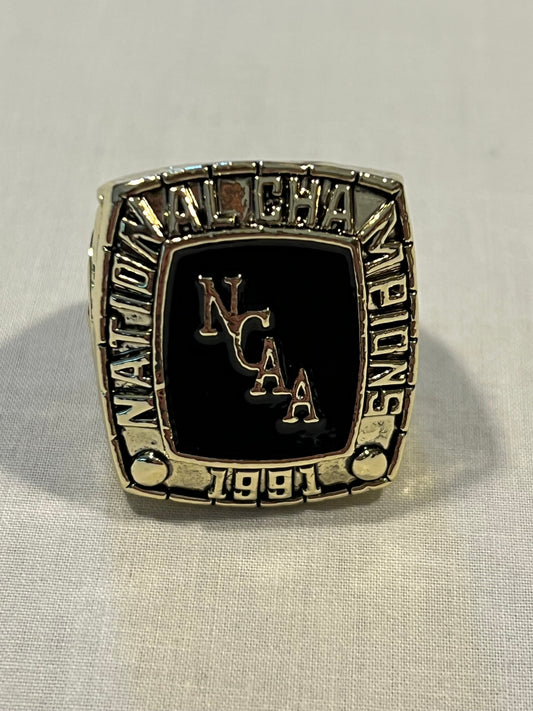 Grant Hill Duke 1991 National Championship Replica Ring