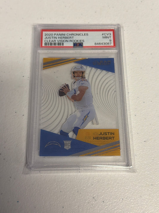 Justin Herbert Clear Vision RC PSA 9