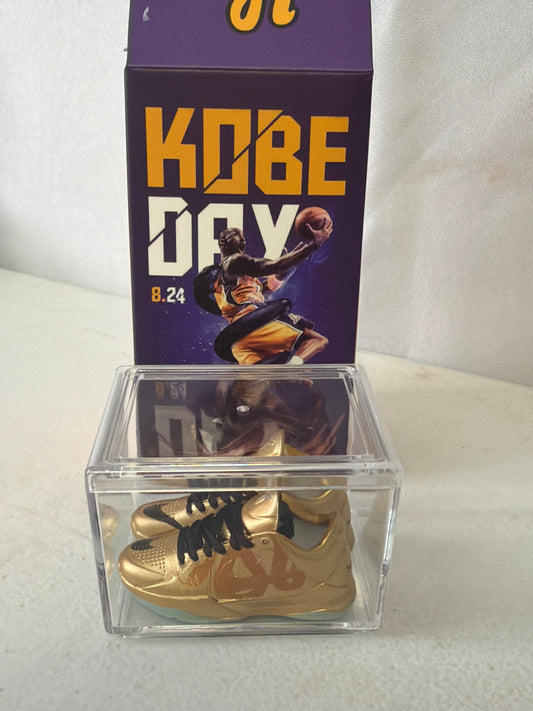Kobe Bryant Gold Mamba Mini Replicas w/Box