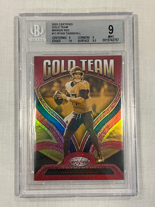 Ryan Tannehill BGS 9 Gold Team Red /99