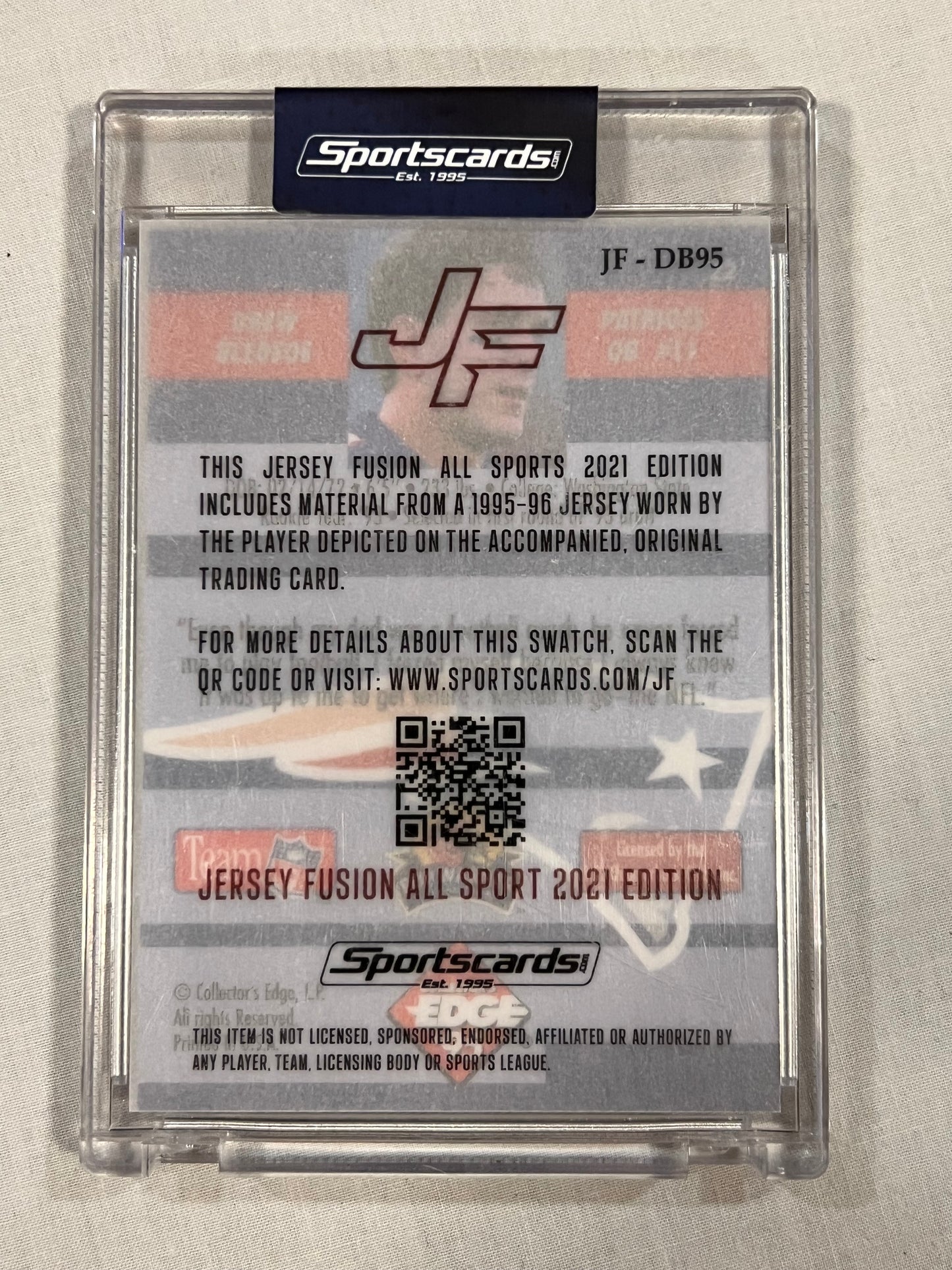 Drew Bledsoe 1995 Jersey Fusion