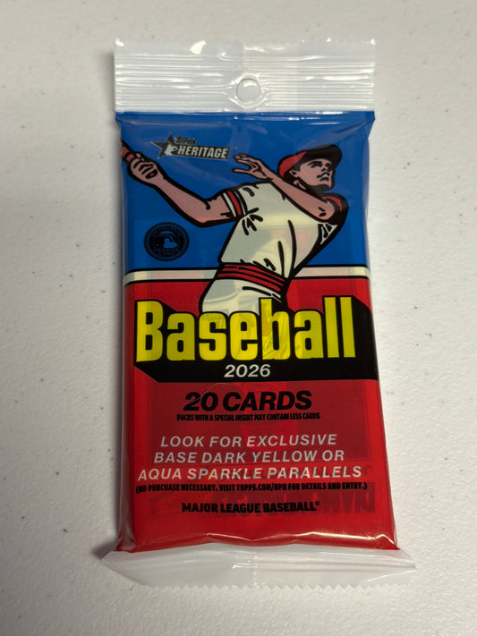 2026 Topps Heritage MLB Fat Pack
