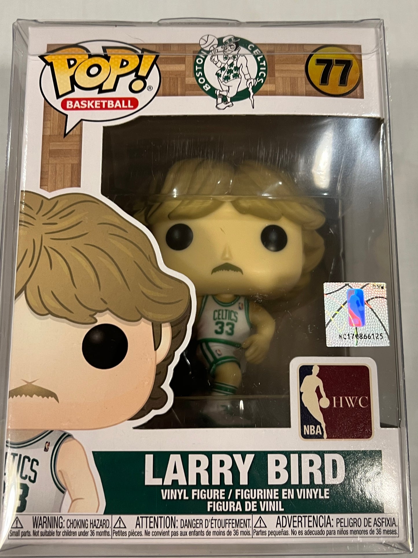 Larry Bird w/ protective case