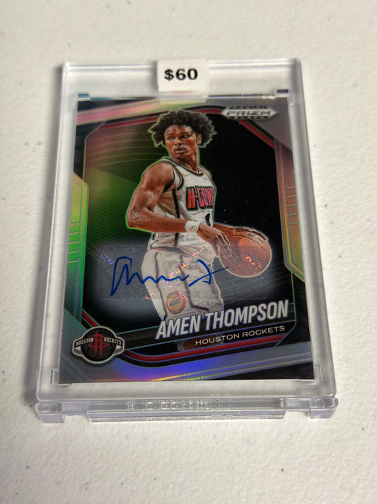 Amen Thompson Silver Prizm Auto