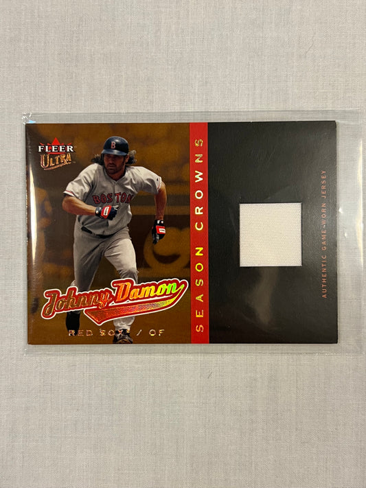 Johnny Damon Fleer Ultra Season Crowns Patch /399