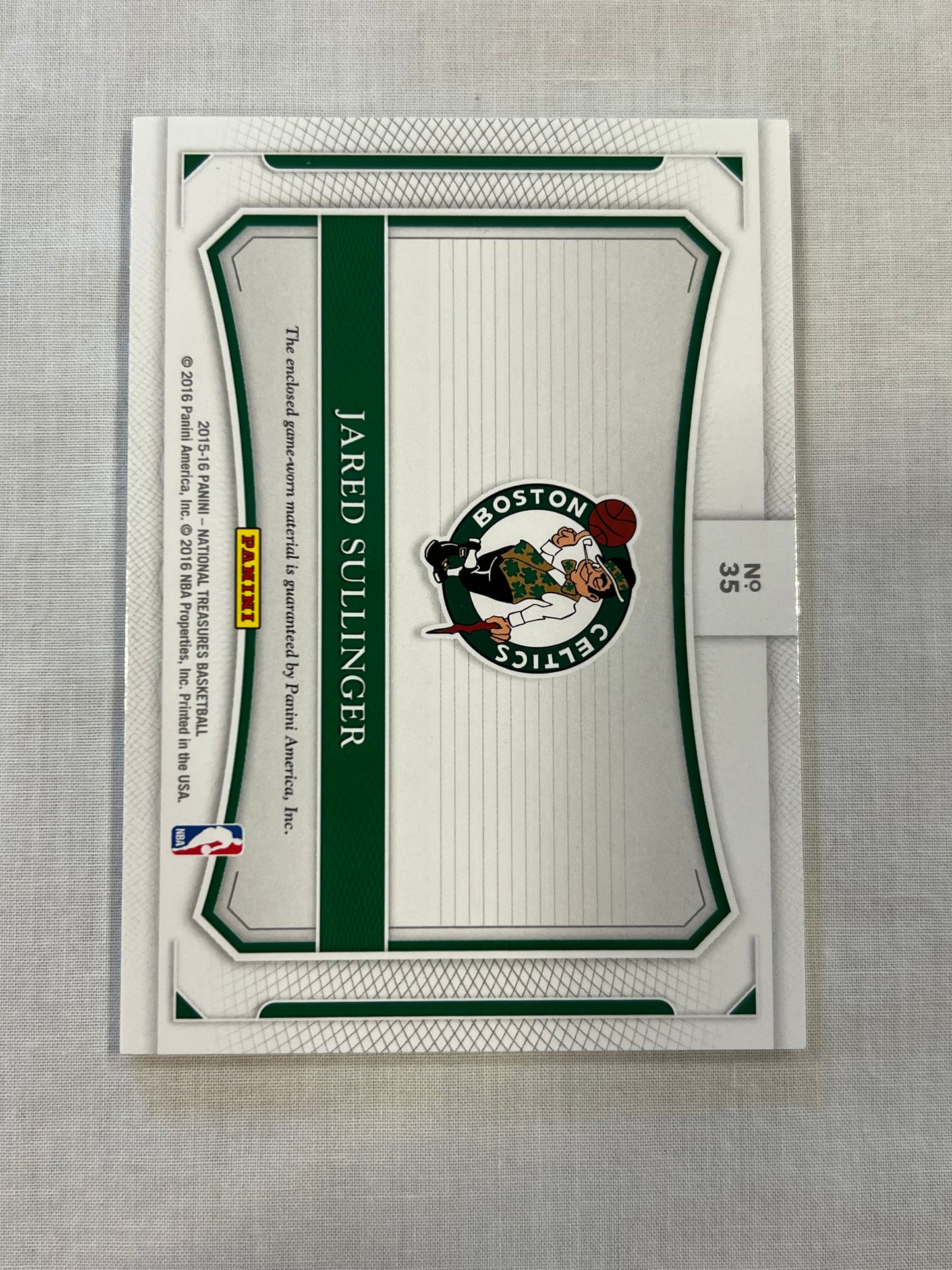 Jared Sullinger National Treasures Colossal Patch /99