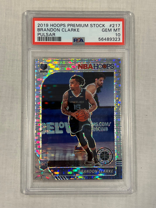 Brandon Clarke PSA 9 Premium Stock Rookie Pulsar