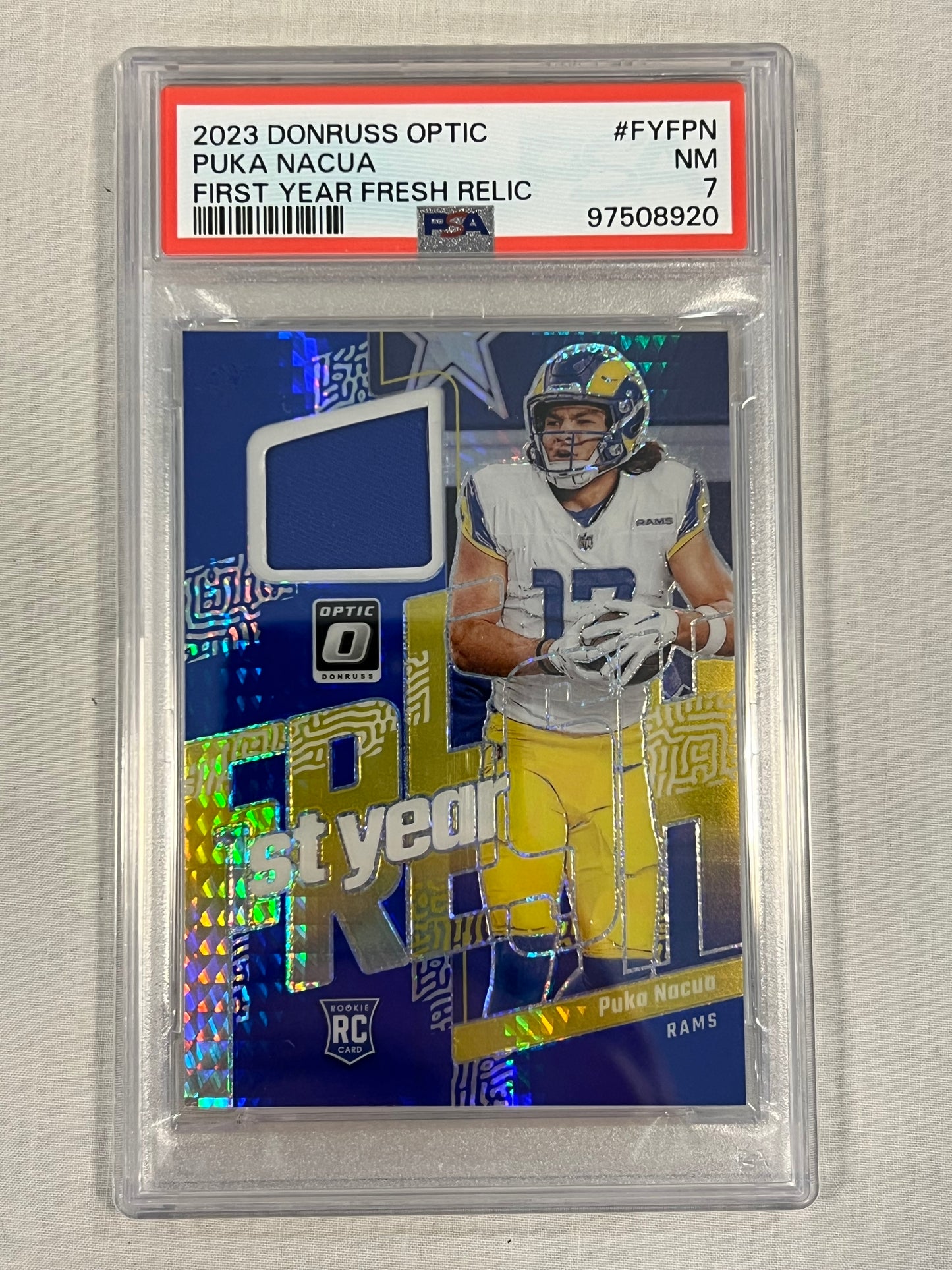 Puka Nacua PSA 7 Rookie Patch